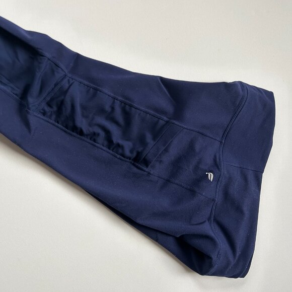 Fabletics Powerhold Mesh Panel Legging in Navy Blue - Picture 4 of 6